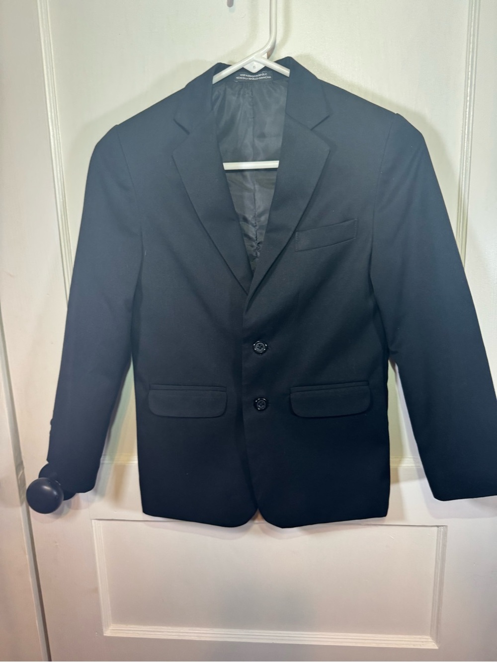 Van Heusen Boys Flex Stretch Suit Jacket, Black, Sz 10, Holiday, Wedding, Church
